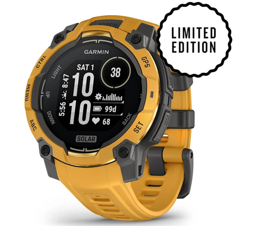 Умные часы Watch Garmin Instinct 3 50 Solar Whitestone Sunburst with Sunburst/Gray 010-02934-02
