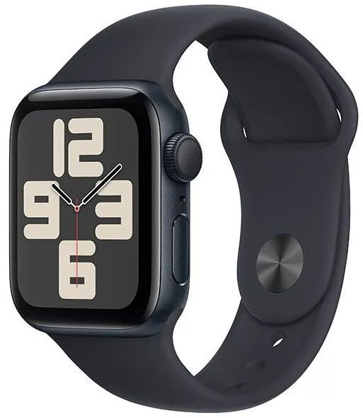 умные часы apple watch se (2024) 44 s/m midnight sport band