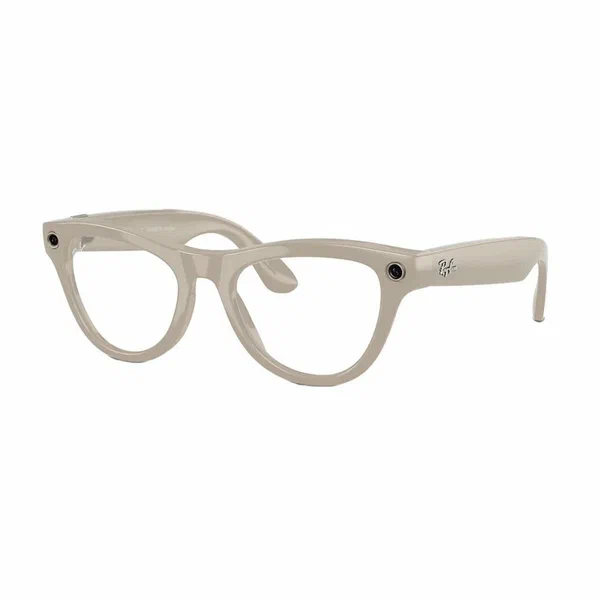 умные очки ray-ban meta skyler, rw4010 shiny chalky grey/sapphire transitions
