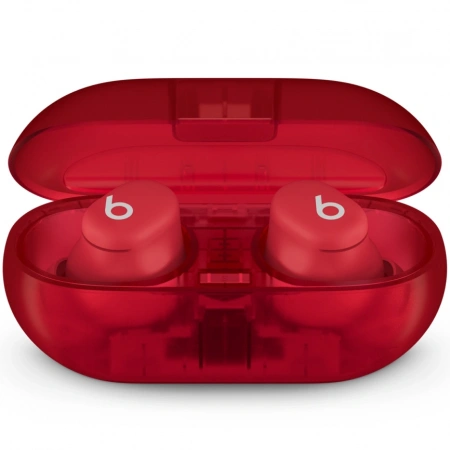 наушники beats solo true wireless buds transparent red
