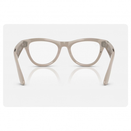 умные очки ray-ban meta skyler, rw4010 shiny chalky grey/sapphire transitions