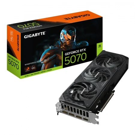 Видеокарта NVIDIA GeForce RTX 5070 Gigabyte WINDFORCE OC SFF 12Gb (GV-N5070WF3OC-12GD) Видеокарта NVIDIA GeForce RTX 5070 Gigabyte WINDFORCE OC SFF 12Gb (GV-N5070WF3OC-12GD)