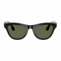 умные очки ray-ban meta skyler (l), rw4010 shiny black/g15 green