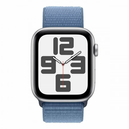 умные часы apple watch se (2023) 40 silver case winter blue sport loop (mre33)