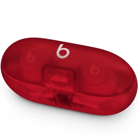 наушники beats solo true wireless buds transparent red