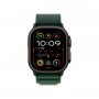 умные часы apple watch ultra 2 (2024) 49 black titanium case with l dark green alpine loop