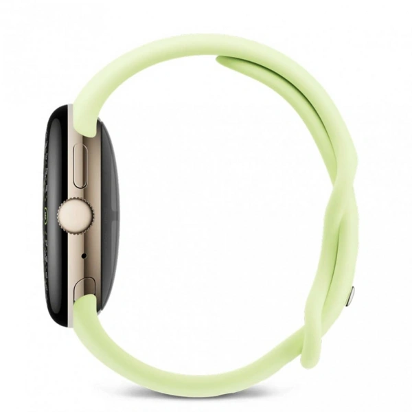 pixel watch 4 41 wi-fi polished champagne gold/lemongrass active band