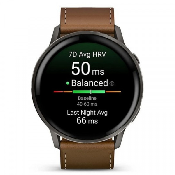 умные часы watch garmin venu 4 45 mm slate black leather brown 010-03014-03 умные часы watch garmin venu 4 45 mm slate black leather brown 010-03014-03