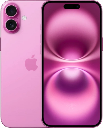 смартфон apple iphone 16 plus 128 гб, pink (esim)