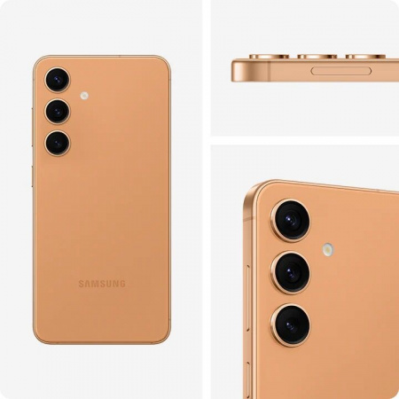 смартфон samsung galaxy s24 8/128 гб, sandstone orange (s921b)