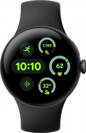 pixel watch 3 45 wi-fi matte black/obsidian