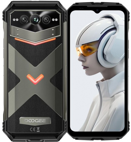 смартфон doogee  v max plus 16/512 гб, pewter gray