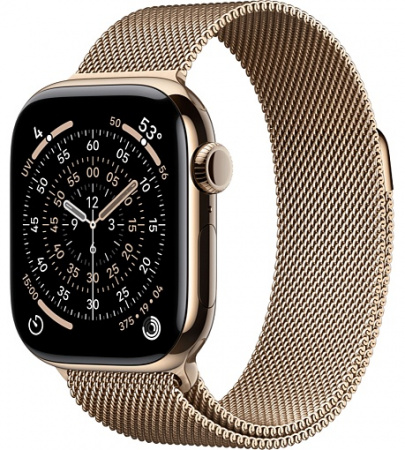 умные часы apple watch s11 42mm gold titanium case with milanese loop gold умные часы apple watch s11 42mm gold titanium case with milanese loop gold