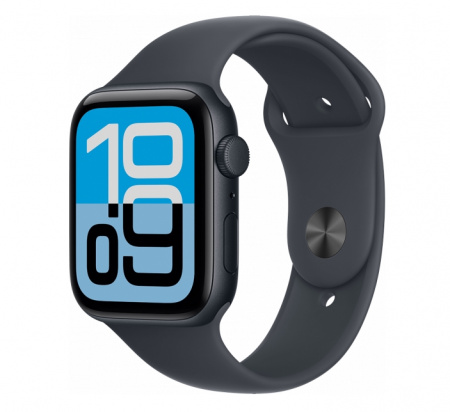 умные часы apple watch se 3 44mm (2025) midnight aluminum case with sport band midnight m/l умные часы apple watch se 3 44mm (2025) midnight aluminum case with sport band midnight m/l