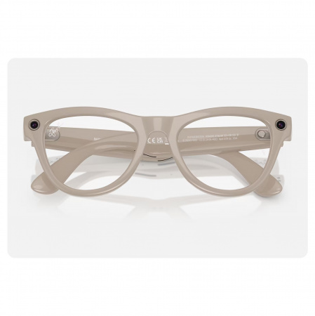 умные очки ray-ban meta skyler, rw4010 shiny chalky grey/sapphire transitions