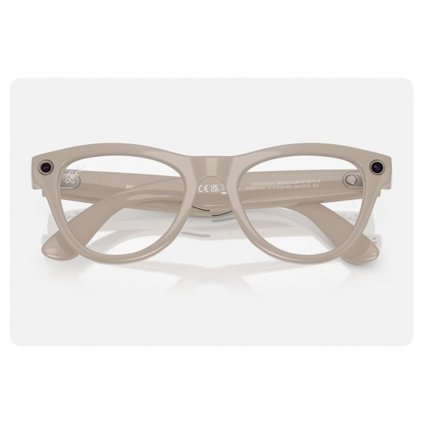умные очки ray-ban meta skyler, rw4010 shiny chalky grey/sapphire transitions