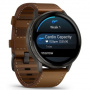 умные часы watch garmin venu 4 45 mm slate black leather brown 010-03014-03 умные часы watch garmin venu 4 45 mm slate black leather brown 010-03014-03