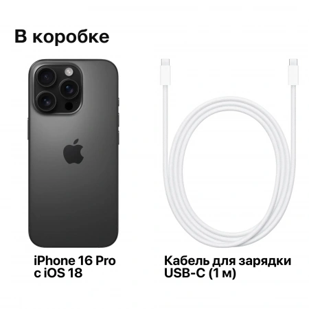 смартфон apple iphone 16 pro 512 гб, black titanium (nano-sim + esim) смартфон apple iphone 16 pro 512 гб, black titanium (nano-sim + esim)