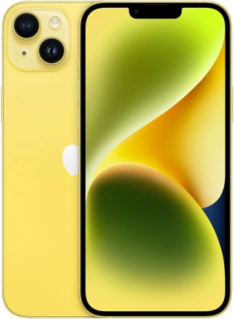 смартфон iphone 14 plus 256 гб yellow (nano-sim + esim)