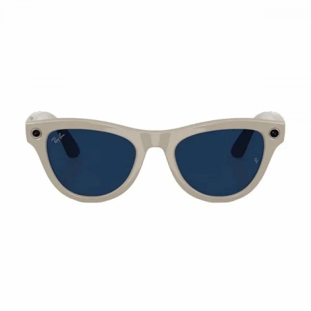 умные очки ray-ban meta skyler, rw4010 shiny chalky grey/sapphire transitions