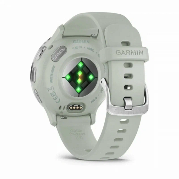 умные часы watch garmin venu 3s silver stainless sage grey 010-02785-51