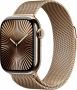 умные часы apple watch s10 46 mm gold titanium case with gold milanese loop s/m