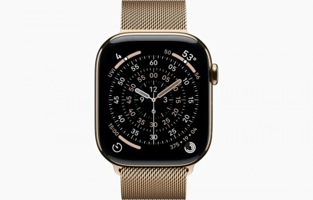 умные часы apple watch s11 46mm gold titanium case with milanese loop gold m/l умные часы apple watch s11 46mm gold titanium case with milanese loop gold m/l