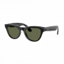 умные очки ray-ban meta skyler (l), rw4010 shiny black/g15 green