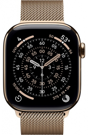 умные часы apple watch s11 42mm gold titanium case with milanese loop gold умные часы apple watch s11 42mm gold titanium case with milanese loop gold
